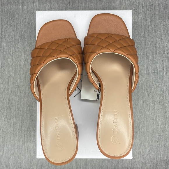 The Drop Pattie High Block-Heeled Mule Sandal NIB - Picture 8 of 10